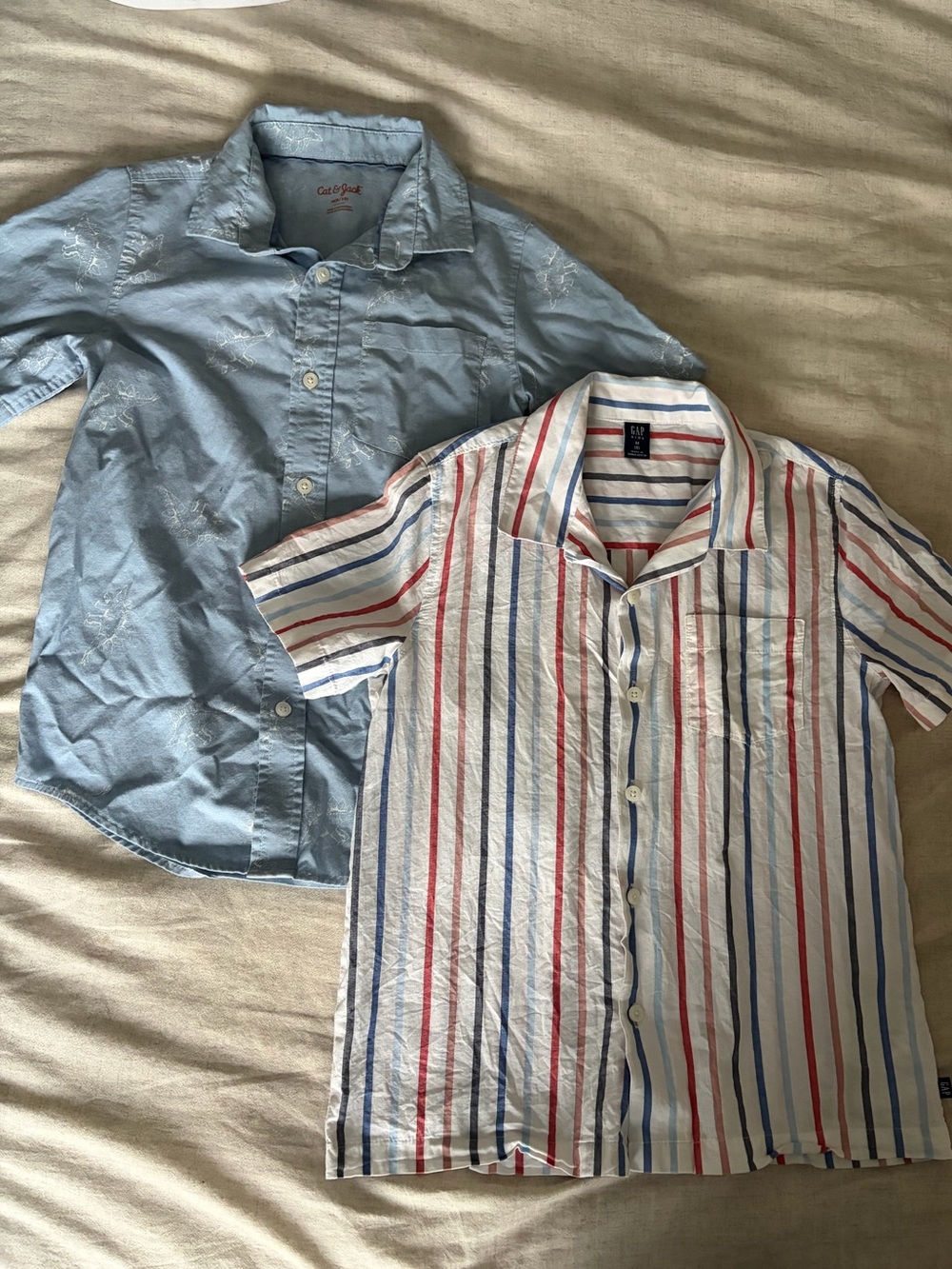 Kids short sleeve button up